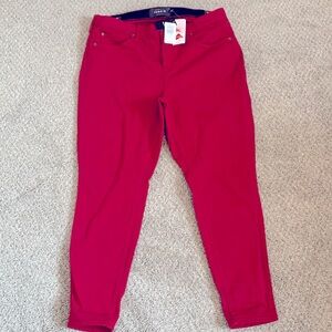 New with tags sky high red skinny jeans